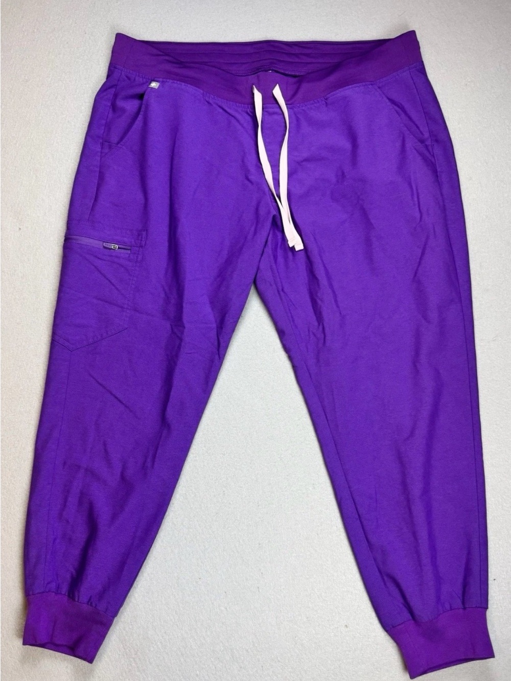 FIGS Technical Collection Zamora Jogger Scrub Pants  In Purple Stripe Size 2X